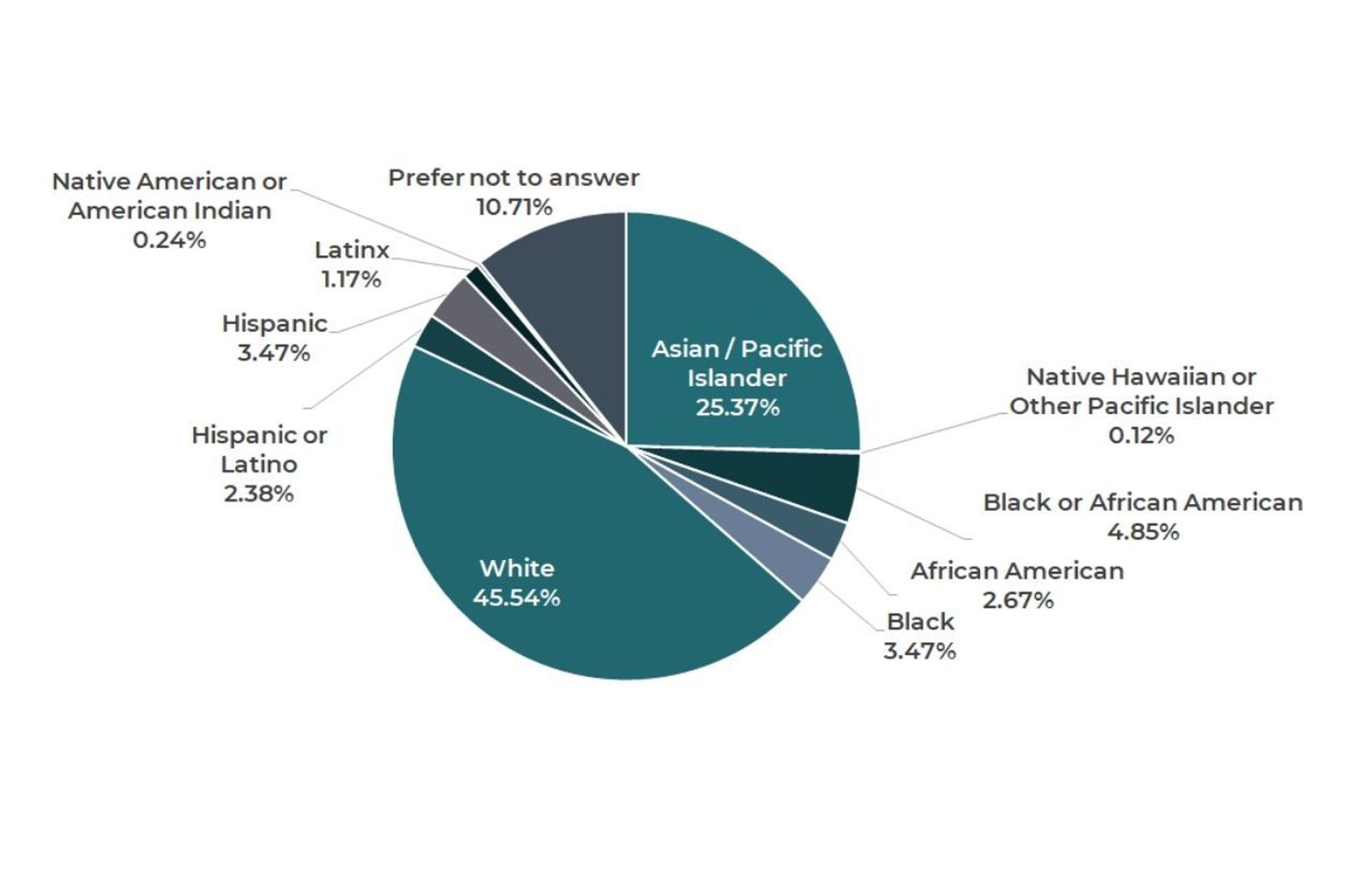 2021 Conference Attendees Ethnic Identity Graph