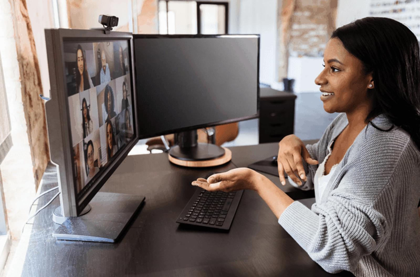 2021 Employer Summit Woman in Virtual Meeting
