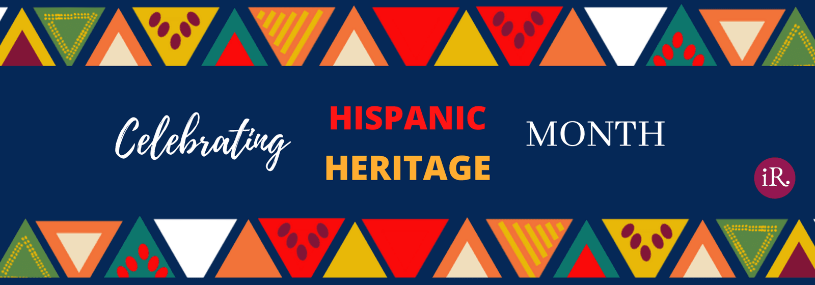 Blue Red Orange Hispanic Heritage Month Banner Image 2000 x 700 px