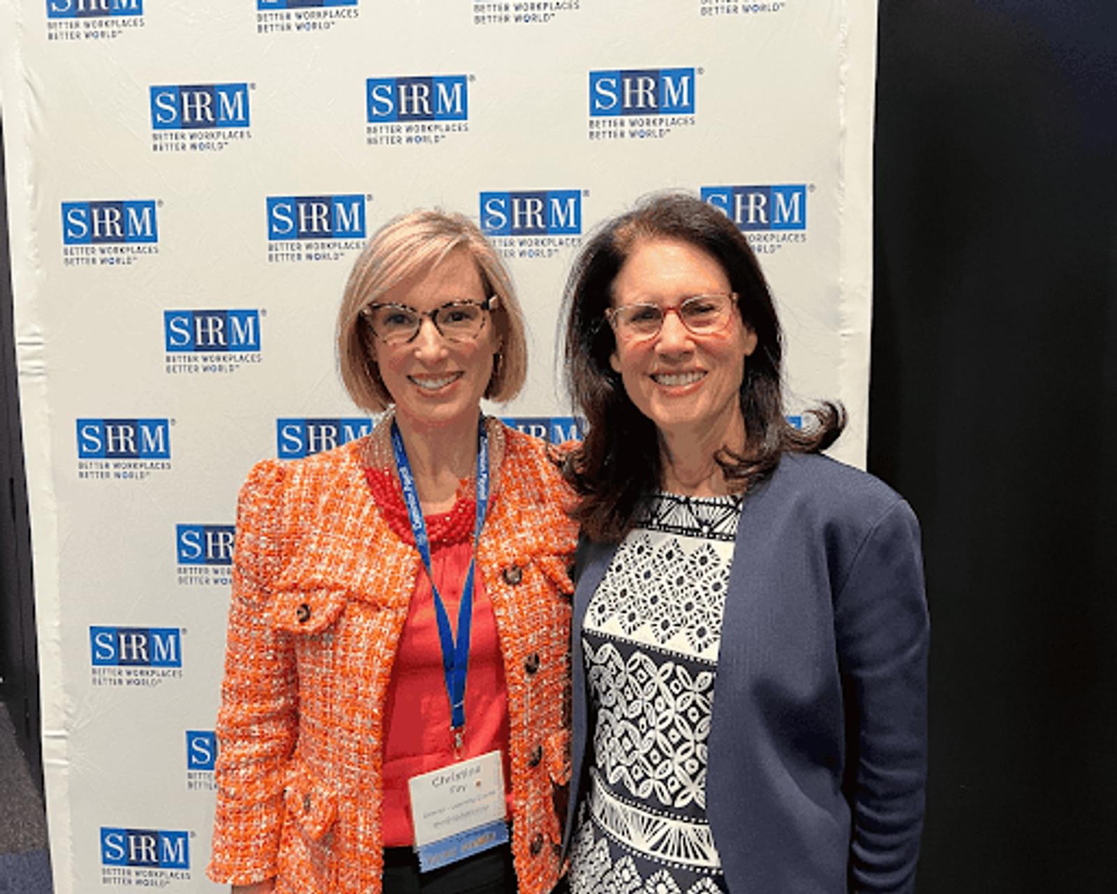 Carol Fishman Cohen and Christine Fay at 2022 Richmond SHRM Strategic Leadership Conference