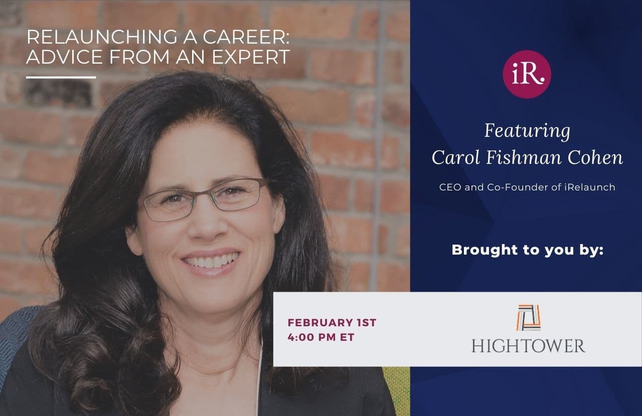 Hightower-advisors-relaunching-a-career-advice-from-an-expert-February-2022-event