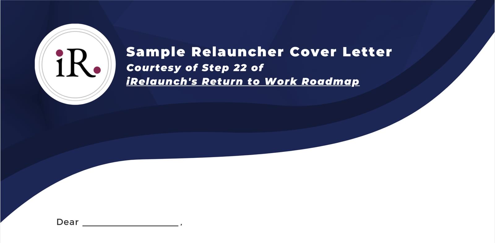 Sample Relauncher Cover Letter Website Thumbnail