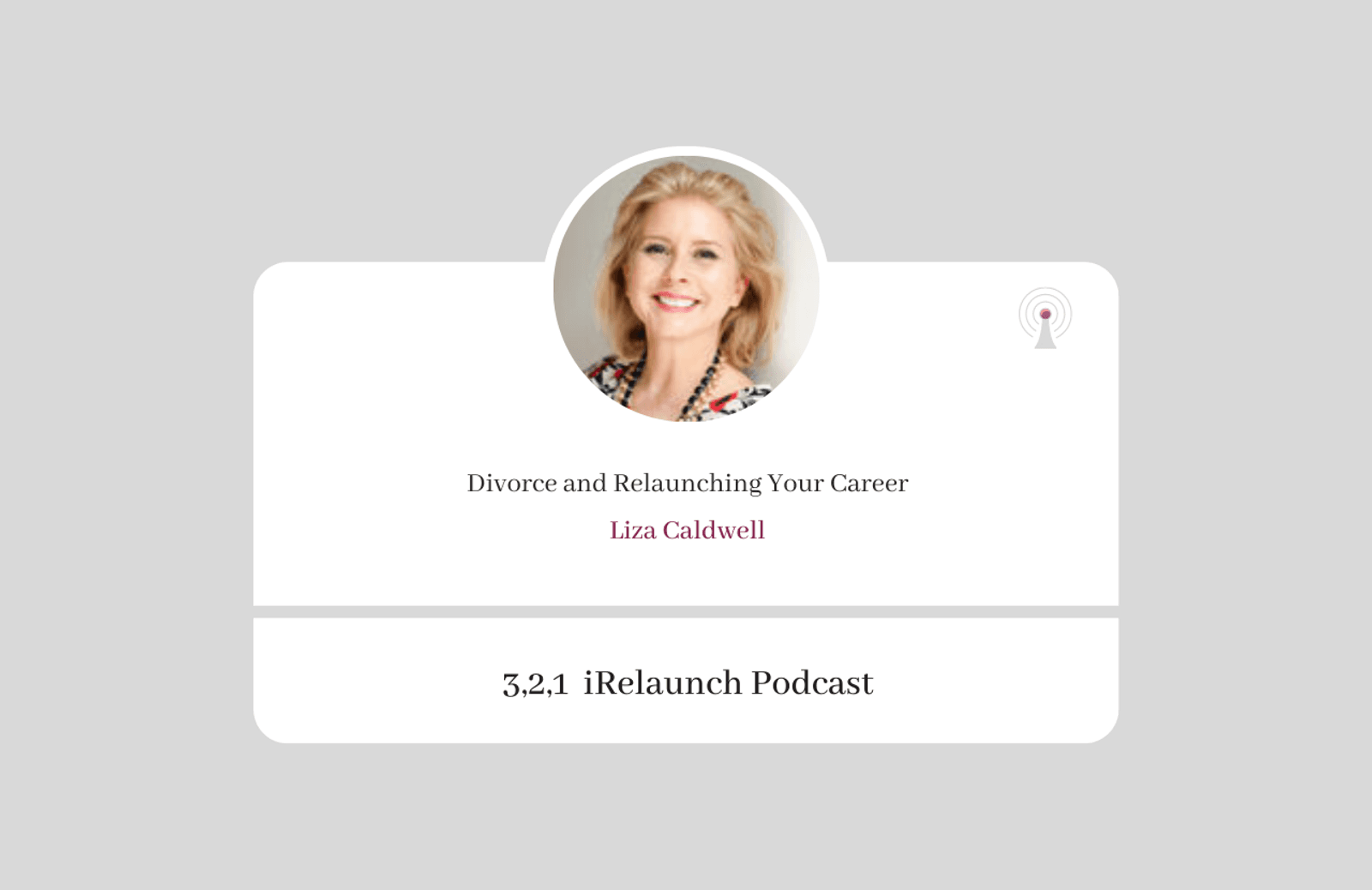 3, 2, 1 iRelaunch Podcast Thumbnail for Episode #31 with Michael Neece's headshot. The episode's title is: "Divorce and Relaunching Your Career."