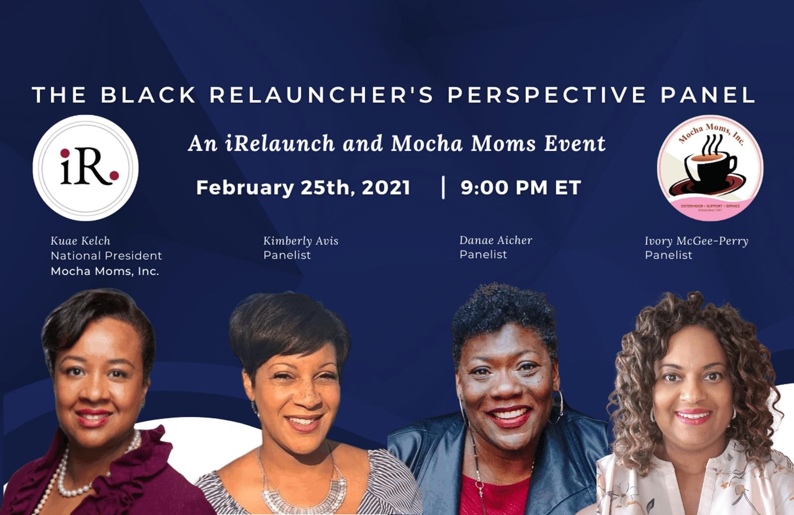 I Relaunch and Mocha Moms Black Relunchers Perspective Panel Website Thumbnail