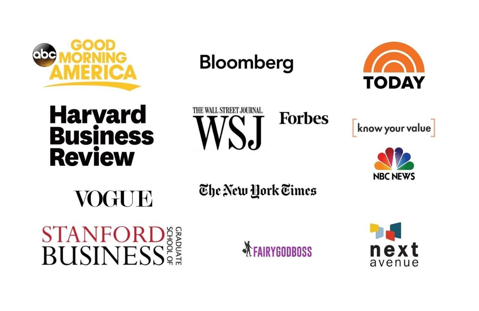 Major news media logos