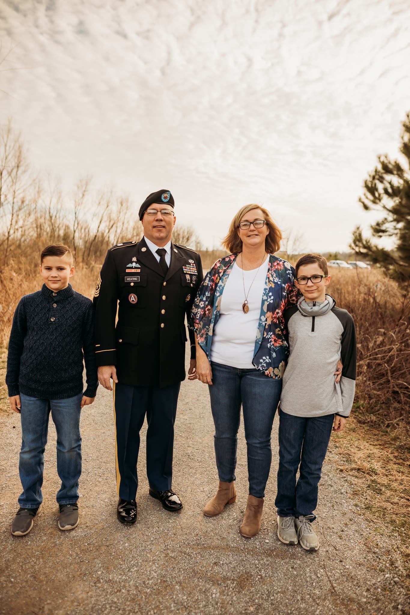 April Keating and family