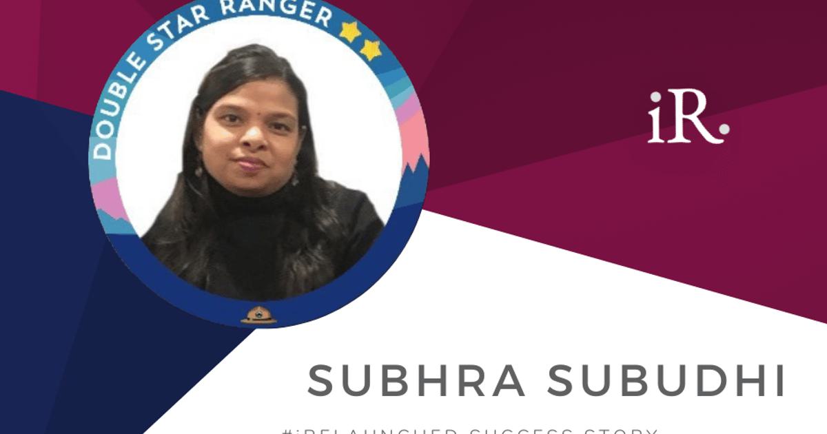Subhra Mts Subhra Rani Subudhi's Relaunch Success Story - iRelaunch