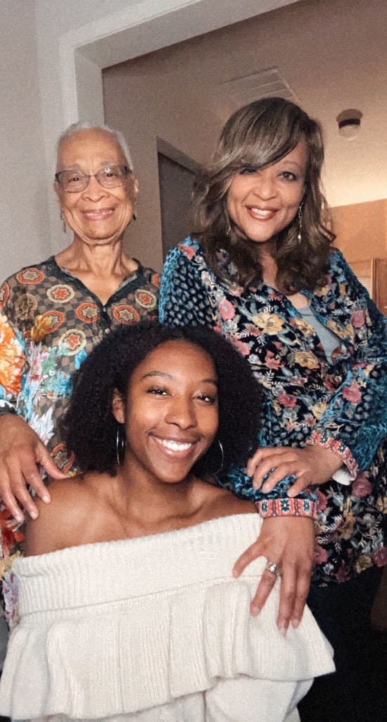 Janet Peterson with her mother and daughter